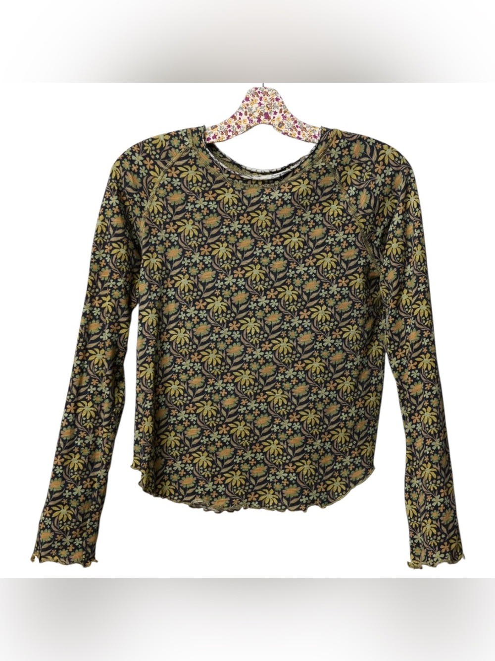 Natural Life NWOT Lily Floral Long-Sleeve Top Size Large
